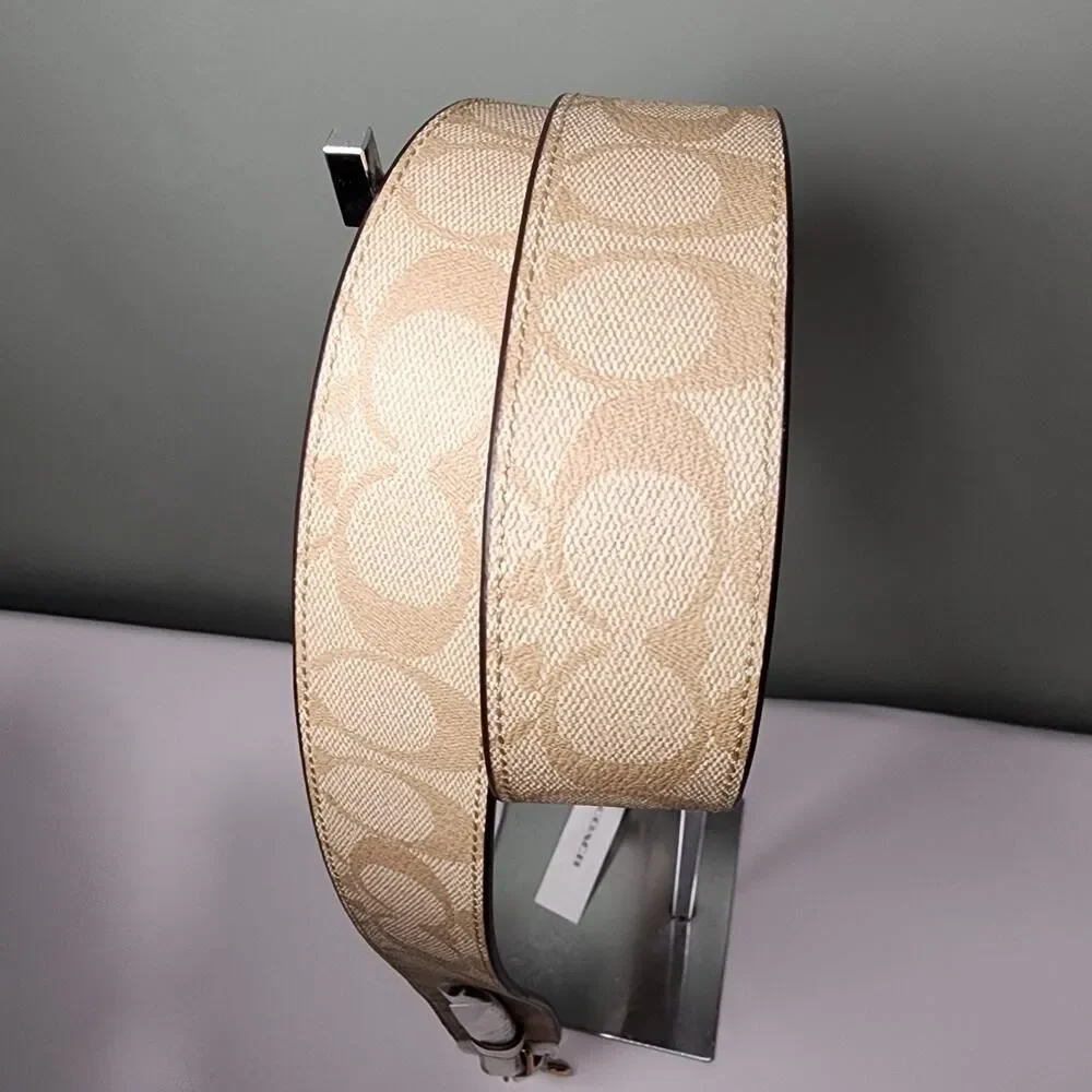 NWT Coach CC856 Signature Replacement Crossbody Strap Light Khaki Chalk